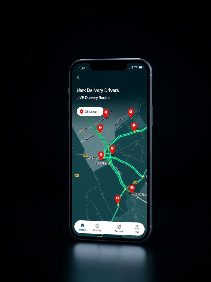 Logistics & Dispatch App mockup